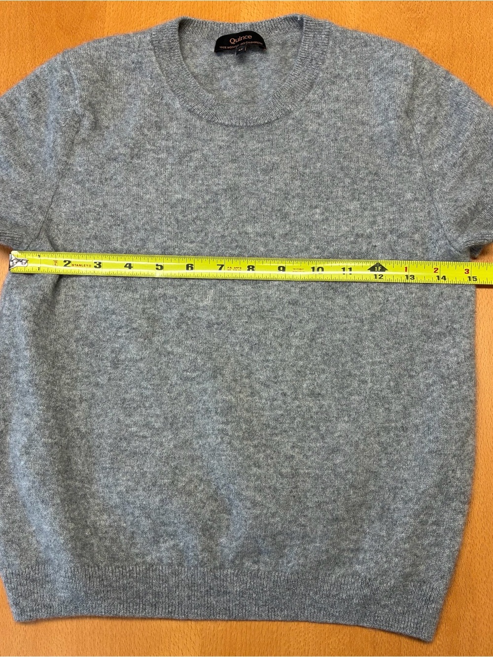 Quince Women’s Grey Cashmere Crewneck Sweater